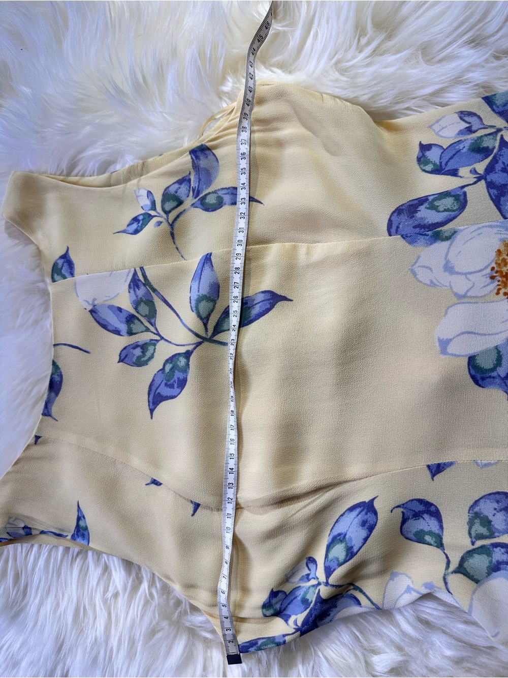 🌼 Reformation “Anelis” Floral Dress – NWT – Yellow / Blue Print - Picture 6 of 13